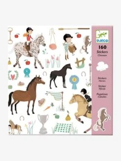 160 Stickers Chevaux DJECO Multicolore - Djeco
