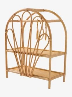 Armoire Poupon En Rotin Beige - Vertbaudet -Enfant Jouet Boutique armoire poupon en rotin 2