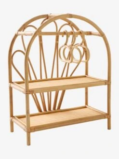 Armoire Poupon En Rotin Beige - Vertbaudet -Enfant Jouet Boutique armoire poupon en rotin 5