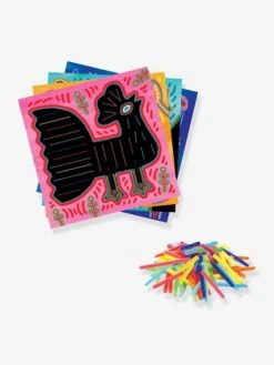 Art Kuna Et Fils Chenilles Tout Doux DJECO Vert - Djeco -Enfant Jouet Boutique art kuna et fils chenilles tout doux djeco 2