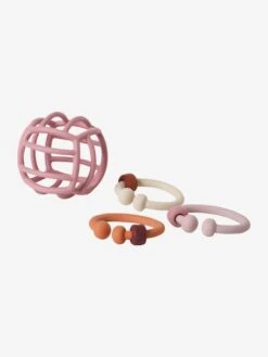 Balle Et Anneaux De Dentition En Silicone Multicolor - Vertbaudet -Enfant Jouet Boutique balle et anneaux de dentition en silicone 2
