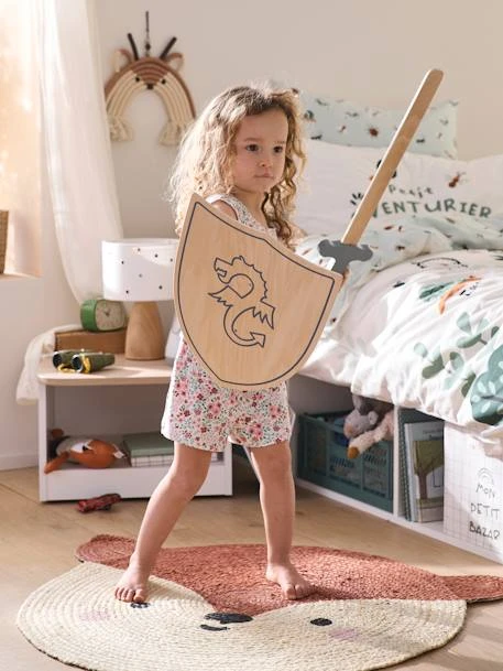 Bouclier + épée En Bois FSC® Beige - Vertbaudet 2 Bouclier + épée En Bois FSC® Beige - Vertbaudet – Image 2