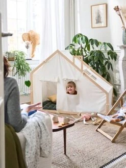 Cabane En Tissu Et Bois FSC® Multicolore - Vertbaudet -Enfant Jouet Boutique cabane en tissu et bois fsc 3