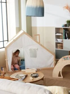 Cabane En Tissu Et Bois FSC® Multicolore - Vertbaudet -Enfant Jouet Boutique cabane en tissu et bois fsc 5