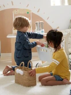 Cabas De Course En Herbier Beige - Vertbaudet -Enfant Jouet Boutique cabas de course en herbier 2