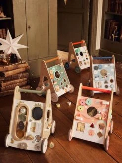 Chariot De Marche Avec Freins HANOÏ En Bois FSC® Multicolore - Vertbaudet -Enfant Jouet Boutique chariot de marche avec freins hanoi en bois fsc 3