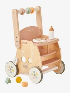 Chariot De Marche Poussette En Bois FSC® Rose - Vertbaudet -Enfant Jouet Boutique chariot de marche poussette en bois fsc 3