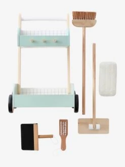 Chariot De Ménage En Bois FSC® Vert - Vertbaudet -Enfant Jouet Boutique chariot de menage en bois fsc 4