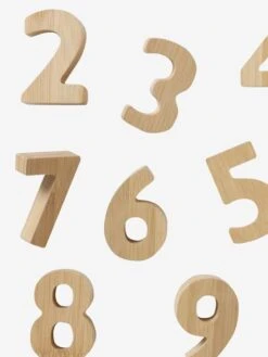 Chiffres En Bambou Beige - Vertbaudet -Enfant Jouet Boutique chiffres en bambou 2