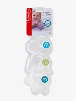 Coffret De 3 Anneaux De Dentition Cristal - INFANTINO Blanc - Infantino -Enfant Jouet Boutique coffret de 3 anneaux de dentition cristal infantino 4