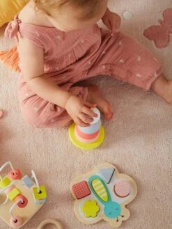 Coffret De 3 Jeux D'éveil En Bois FSC® Multicolore - Vertbaudet -Enfant Jouet Boutique coffret de 3 jeux deveil en bois fsc 2