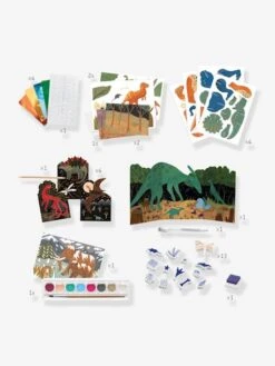 Coffret Le Monde Des Dinosaures DJECO Vert - Djeco -Enfant Jouet Boutique coffret le monde des dinosaures djeco 3