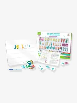Coffret Mon Ardoise Magnétique Des Alphas Transformés - RÉCRÉALIRE Blanc Et Vert - Recrealire -Enfant Jouet Boutique coffret mon ardoise magnetique des alphas transformes recrealire 2