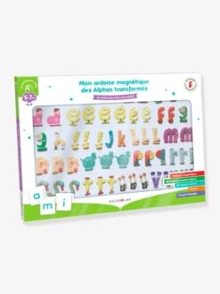 Coffret Mon Ardoise Magnétique Des Alphas Transformés - RÉCRÉALIRE Blanc Et Vert - Recrealire