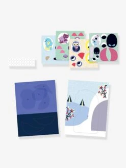 Collages Les Câlins DJECO Bleu - Djeco 6 Collages Les Câlins DJECO Bleu - Djeco -Enfant Jouet Boutique collages les calins djeco 2