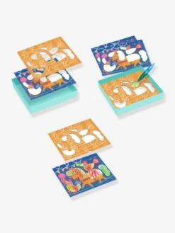 Coloriage Pour Les Petits Funambule Et Balles DJECO Bleu - Djeco -Enfant Jouet Boutique coloriage pour les petits funambule et balles djeco 3