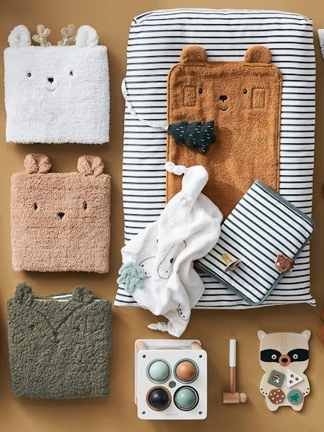 Doudou Carré + Hochet GREEN FOREST Multicolore - Vertbaudet 3 Doudou Carré + Hochet GREEN FOREST Multicolore - Vertbaudet – Image 3