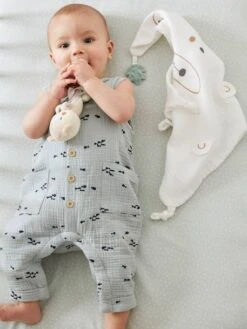 Doudou Carré + Hochet GREEN FOREST Multicolore - Vertbaudet 9 Doudou Carré + Hochet GREEN FOREST Multicolore - Vertbaudet -Enfant Jouet Boutique doudou carre hochet green forest 3