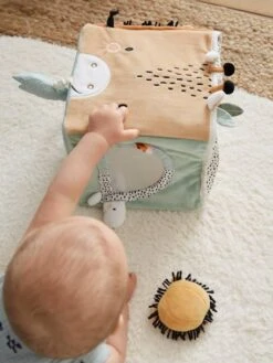 Grand Cube D'activités En Tissu TANZANIE Multicolore - Vertbaudet -Enfant Jouet Boutique grand cube dactivites en tissu tanzanie 4