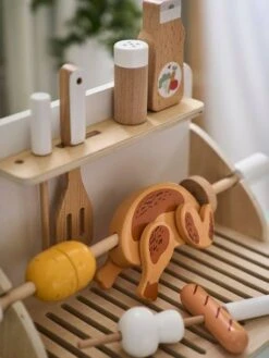 Grill Barbecue à Poser En Bois FSC® Beige - Vertbaudet -Enfant Jouet Boutique grill barbecue a poser en bois fsc 3