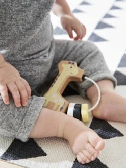 Hochet Girafe En Bois FSC® Multicolore - Vertbaudet -Enfant Jouet Boutique hochet girafe en bois fsc 2