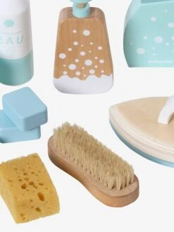 Kit Produits Ménagers En Bois FSC® Blanc - Vertbaudet -Enfant Jouet Boutique kit produits menagers en bois fsc 4