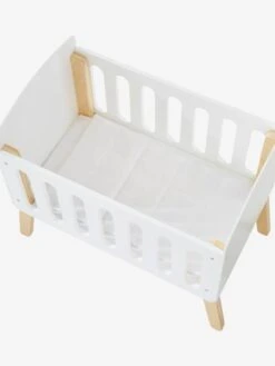Lit Poupon Sur Pieds En Bois FSC® Blanc - Vertbaudet -Enfant Jouet Boutique lit poupon sur pieds en bois fsc 2