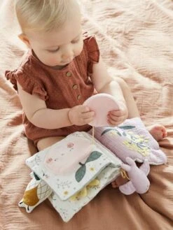 Livre D'activités En Gaze De Coton DOUCE PROVENCE Violet - Douce Provence - Vertbaudet -Enfant Jouet Boutique livre dactivites en gaze de coton douce provence 4