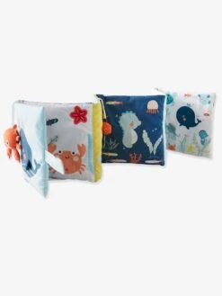 Livre D'éveil Accordéon Eau Salée Bleu - Vertbaudet -Enfant Jouet Boutique livre deveil accordeon eau salee 3