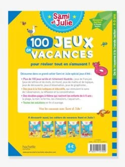 Livre éducatif Sami Et Julie - 100 Jeux De Vacances De La Moyenne à La Grande Section - Cahier De Vacances 2021 - HACHETTE ÉDUCATION Blanc - Hachette -Enfant Jouet Boutique livre educatif sami et julie 100 jeux de vacances de la moyenne a la grande section cahier de vacances 2021 hachette education 2