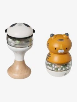 Lot De 2 Hochets En Bois FSC® Vert - Vertbaudet -Enfant Jouet Boutique lot de 2 hochets en bois fsc 3