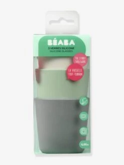 Lot De 3 Verres En Silicone BEABA Multicolore - Beaba -Enfant Jouet Boutique lot de 3 verres en silicone beaba 2