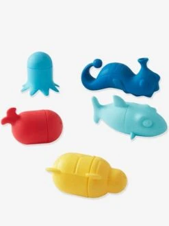 Lot De 5 Aspergeurs De Bain Silicone Lavables Multicolore - Vertbaudet -Enfant Jouet Boutique lot de 5 aspergeurs de bain silicone lavables 2