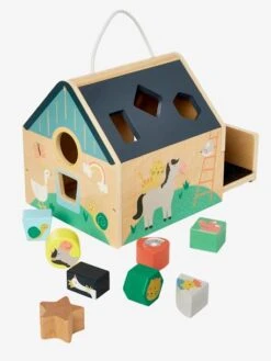Maison Des Formes En Bois FSC® Multicolore - Vertbaudet -Enfant Jouet Boutique maison des formes en bois fsc 3