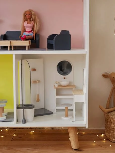 Mobilier De Salle De Bain Pour Poupée Mannequin En Bois FSC® Blanc - Vertbaudet 2 Mobilier De Salle De Bain Pour Poupée Mannequin En Bois FSC® Blanc - Vertbaudet – Image 2