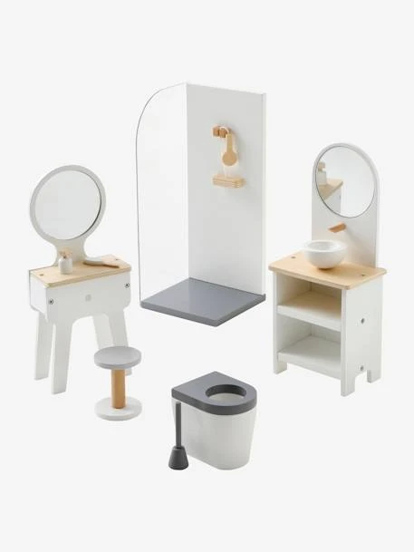 Mobilier De Salle De Bain Pour Poupée Mannequin En Bois FSC® Blanc - Vertbaudet 1 Mobilier De Salle De Bain Pour Poupée Mannequin En Bois FSC® Blanc - Vertbaudet