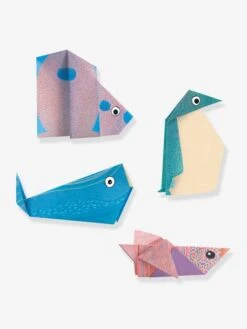 Origami Facile - Les Animaux Polaires DJECO Bleu - Djeco -Enfant Jouet Boutique origami facile les animaux polaires djeco 2