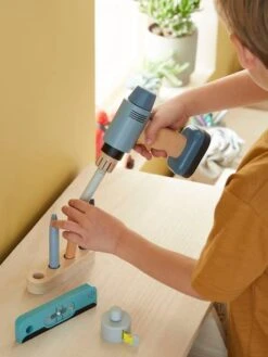 Perceuse Visseuse Et Ses Accessoires En Bois FSC® Gris - Vertbaudet -Enfant Jouet Boutique perceuse visseuse et ses accessoires en bois fsc 3