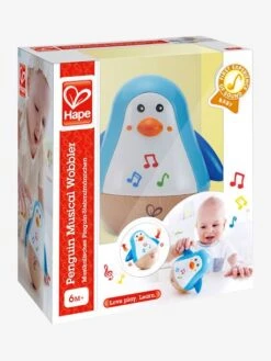 Pingouin Culbuto Musical HAPE Bleu - Hape -Enfant Jouet Boutique pingouin culbuto musical hape 4