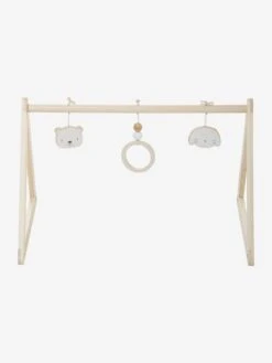 Portique D'éveil Base Triangle En Bois FSC® Beige - Vertbaudet -Enfant Jouet Boutique portique deveil base triangle en bois fsc 4