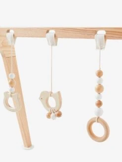 Portique D'éveil Modulable En Bois FSC® Bois Et Blanc - Vertbaudet -Enfant Jouet Boutique portique deveil modulable en bois fsc 2
