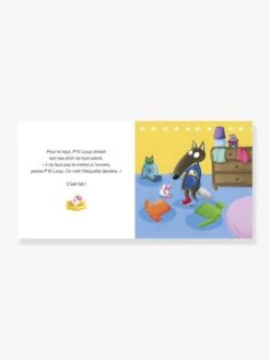 P’TIT LOUP S’habille Tout Seul AUZOU Jaune - Auzou -Enfant Jouet Boutique ptit loup shabille tout seul auzou 2