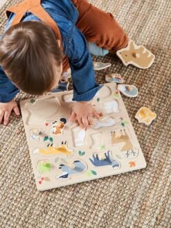 Puzzle Bouton Forêt En Bois FSC® Multicolore - Vertbaudet -Enfant Jouet Boutique puzzle bouton foret en bois fsc 5