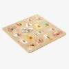 Puzzle Bouton Happy En Bois FSC® Multicolore - Vertbaudet