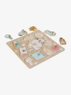 Puzzle Bouton Salle De Bain En Bois FSC® Multicolore - Vertbaudet -Enfant Jouet Boutique puzzle bouton salle de bain en bois fsc 2