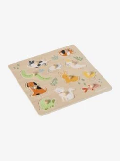 Puzzle Boutons Animaux De Compagnie En Bois FSC® Multicolore - Vertbaudet -Enfant Jouet Boutique puzzle boutons animaux de compagnie en bois fsc 2