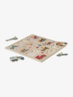 Puzzle Boutons Chantier En Bois FSC® Jaune - Vertbaudet -Enfant Jouet Boutique puzzle boutons chantier en bois fsc 4