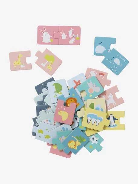 Puzzle D'association Duo - Les Familles D'animaux Multicolore - Vertbaudet 2 Puzzle D'association Duo - Les Familles D'animaux Multicolore - Vertbaudet – Image 2
