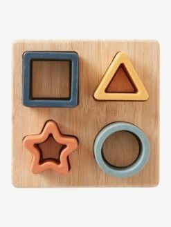 Puzzle Des Formes En Bois Et Silcone Multicolor - Vertbaudet -Enfant Jouet Boutique puzzle des formes en bois et silcone 2