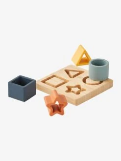 Puzzle Des Formes En Bois Et Silcone Multicolor - Vertbaudet -Enfant Jouet Boutique puzzle des formes en bois et silcone 3